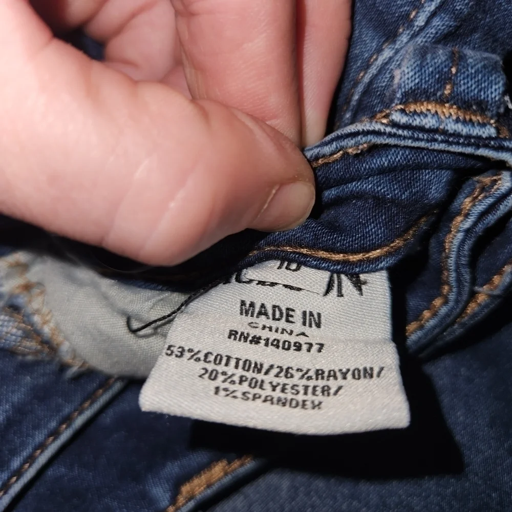 HUDSON Dark Wash Denim Long Shorts Girls Size 10 Rare